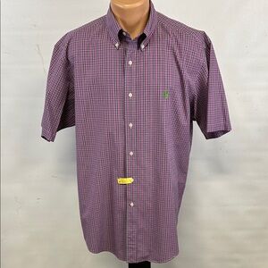 Ralph Lauren short sleeve button down collar shirt.  L